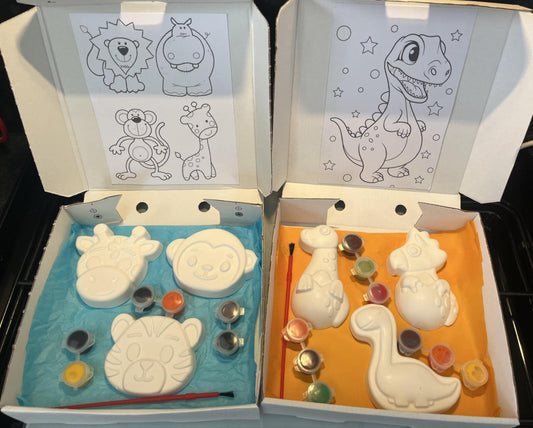 Box of character painting