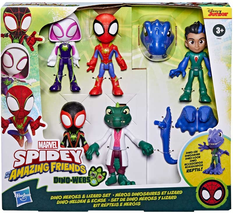 SPIDEY AND FRIENDS DINO HEROES AND LIZARD FIGURE SET