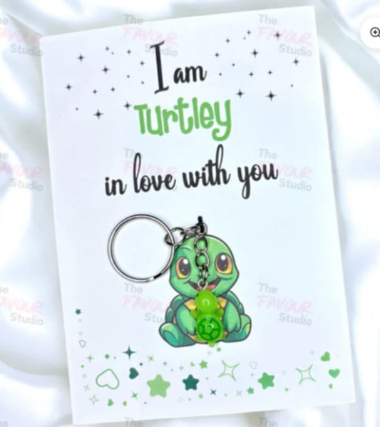 Turtle valentines card