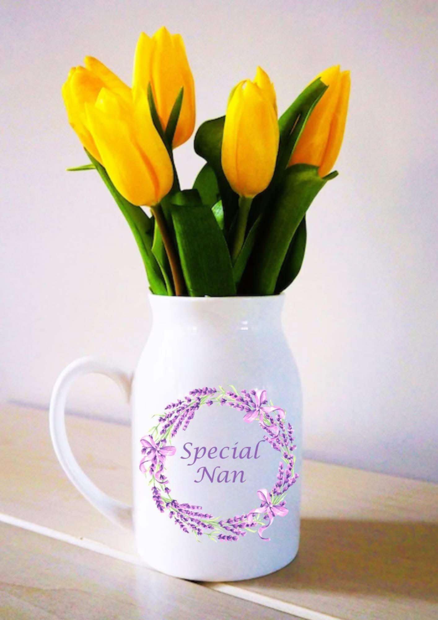 Named Milk jug vase
