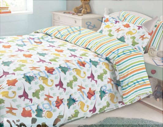 Multi Dinosaur duvet set