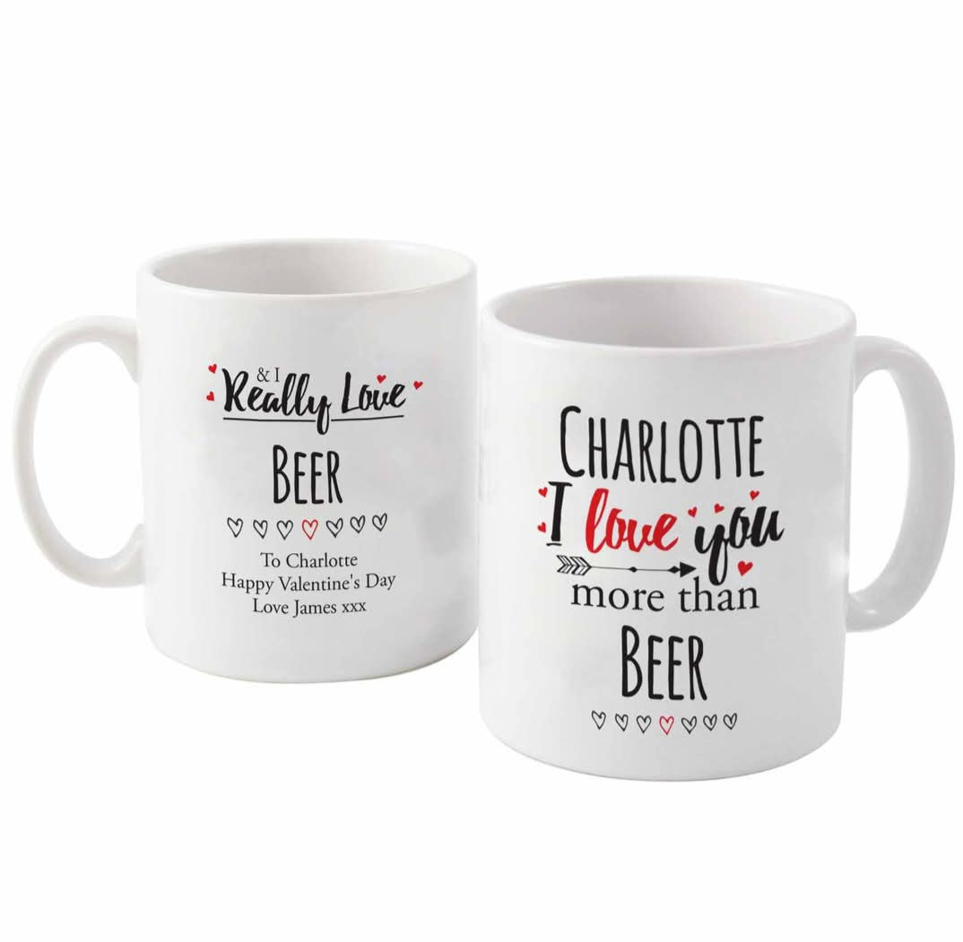 Personalised Valentines mug