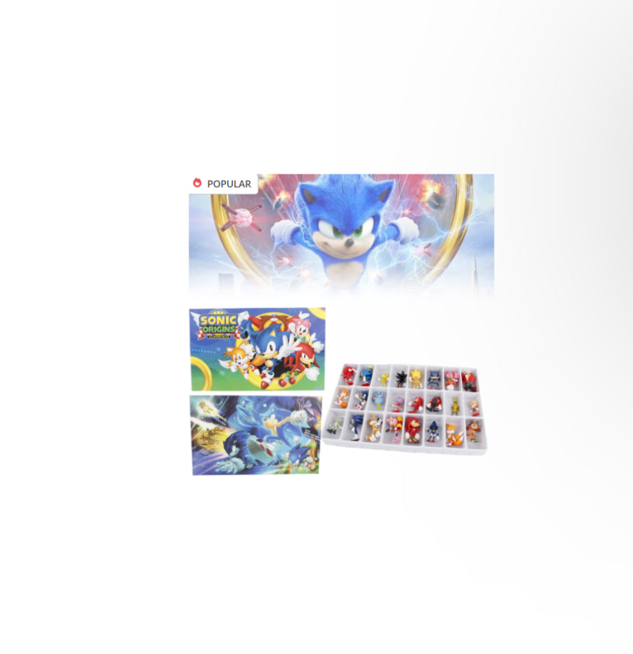 Sonic Figures 24 Days Countdown Advent Calendar Toys Xmas Gifts