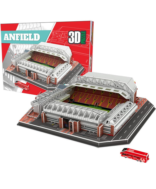 Georgie Porgy 3D Football Stadium Puzzle Toy DIY Building Model Kits Construction Sets (Anfield Stadium 113 Pieces)