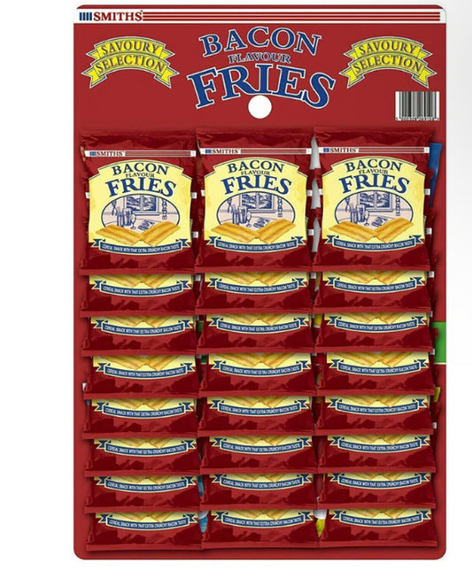 Smiths Bacon Fries (Pub Card) 24g x 24 Bags