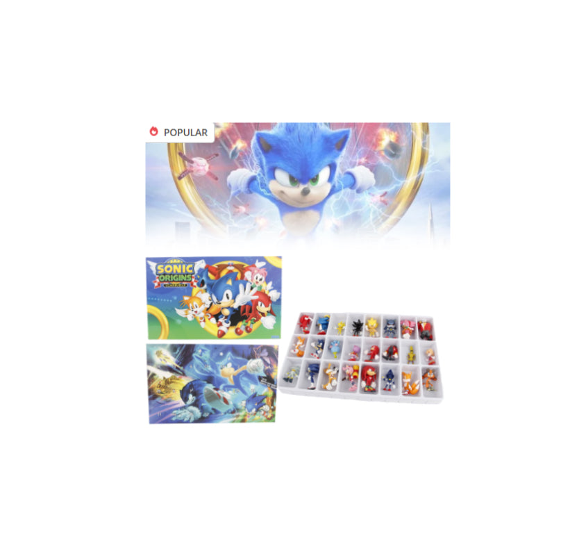 Sonic Figures 24 Days Countdown Advent Calendar Toys Xmas Gifts