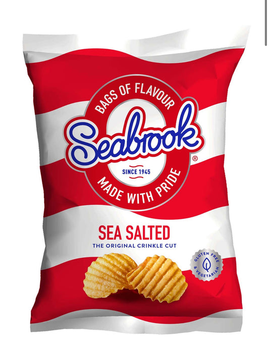 Seabrook Crisps Crinkle Cut - Sea Salted (32 x 31.8g)