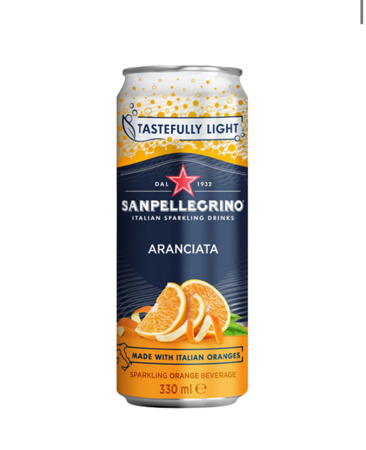 San Pellegrino Aranciata (Orange) Cans (24 x 330ml)