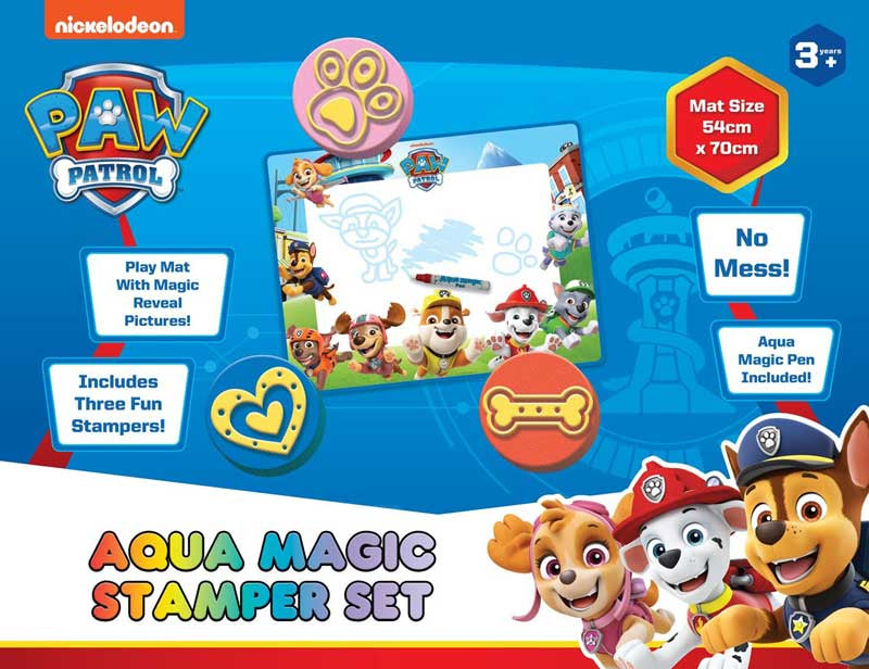 PAW PATROL AQUA MAGIC STAMPER SET