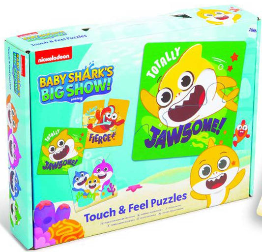 BABY SHARK TOUCH N FEEL PUZZLES 3PK