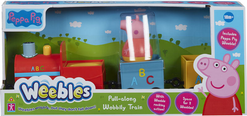 PEPPA PIG WEEBLES PUSH-ALONG WOBBILY TRAIN