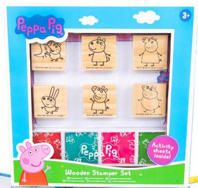 PEPPA PIG WOODEN STAMPER SET