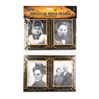 SPOOKY LENTICULAR HORROR PHOTO FRAMES - 4 PACK