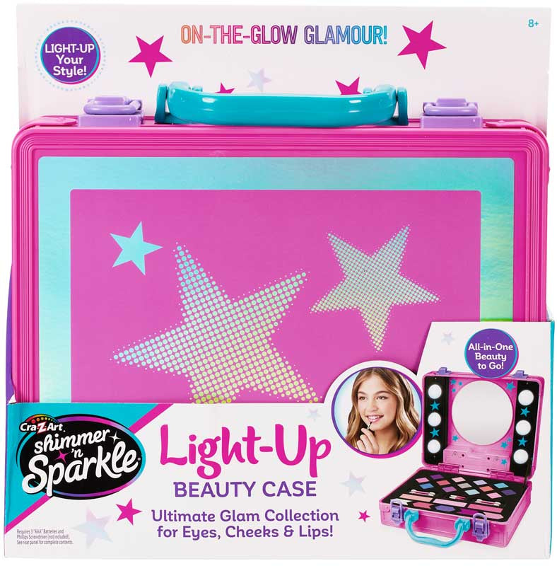 SHIMMER N SPARKLE INSTAGLAM LIGHT UP BEAUTY CASE