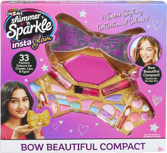 SHIMMER N SPARKLE INSTAGLAM BOW BEAUTIFUL COMPACT