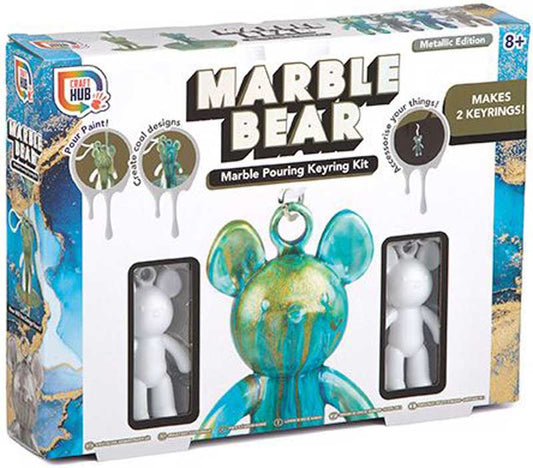 MARBLE KEYRING BEAR ASSORTED