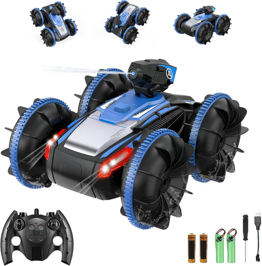 Remote control car with water spray and led light