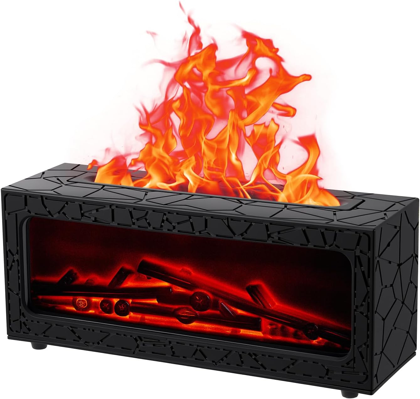 Electric fireplace flame burner colour changing