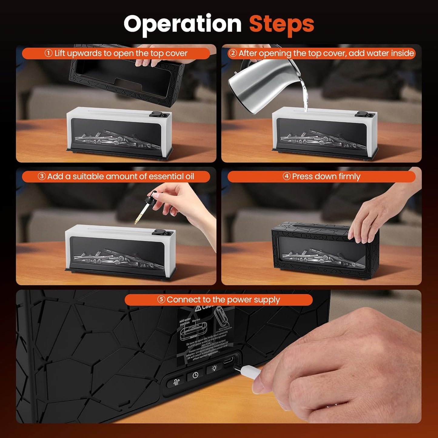 Electric fireplace flame burner colour changing