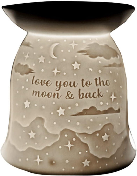 Porcelain tea light wax burner