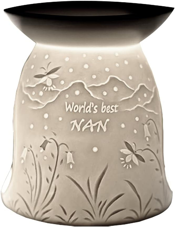 Porcelain tea light wax burner