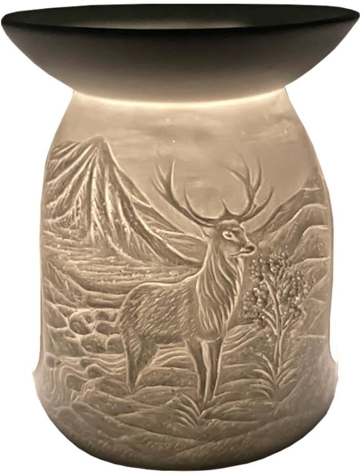 Porcelain tea light wax burner