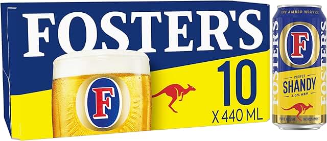 Fosters x10 shandy