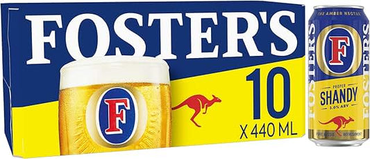 Fosters x10 shandy