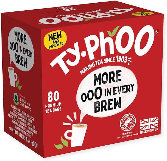 Typhoo tea bags x80