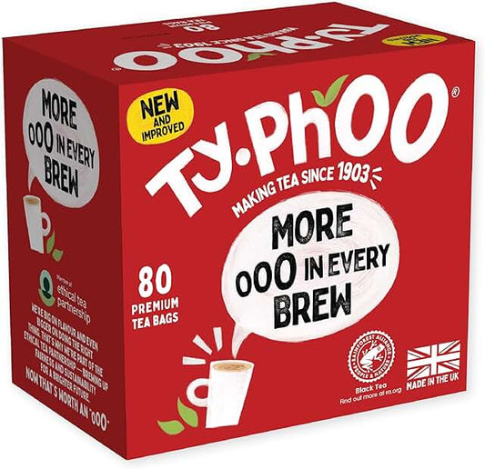 Typhoo tea bags x80