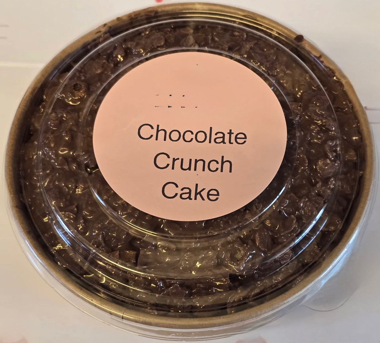 Chocolate crunch sponge cake