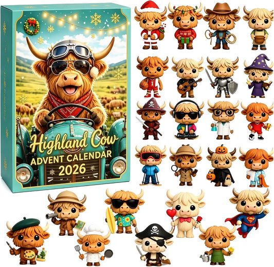 Highland cow advent calendar