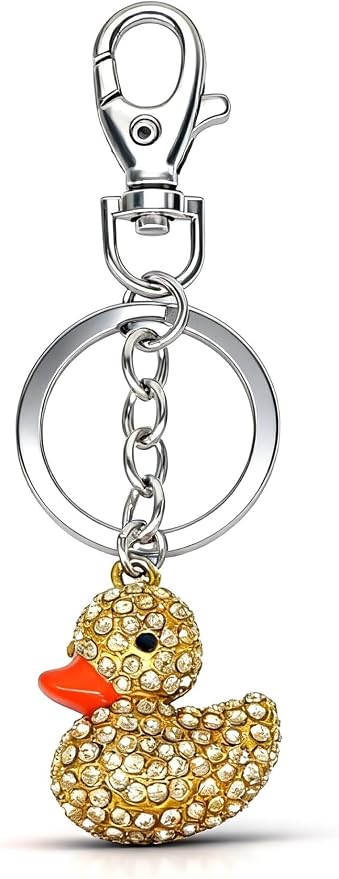 Duck bling keyring