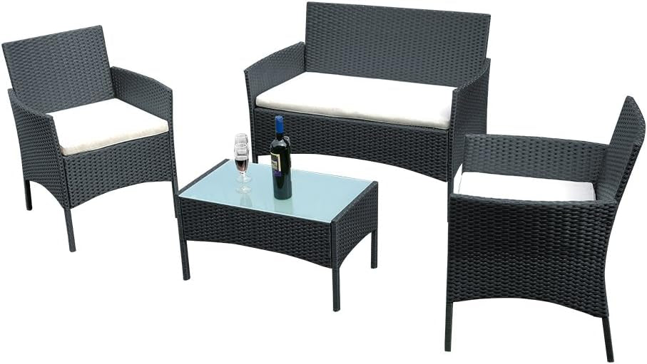 4 piece Rattan garden set
