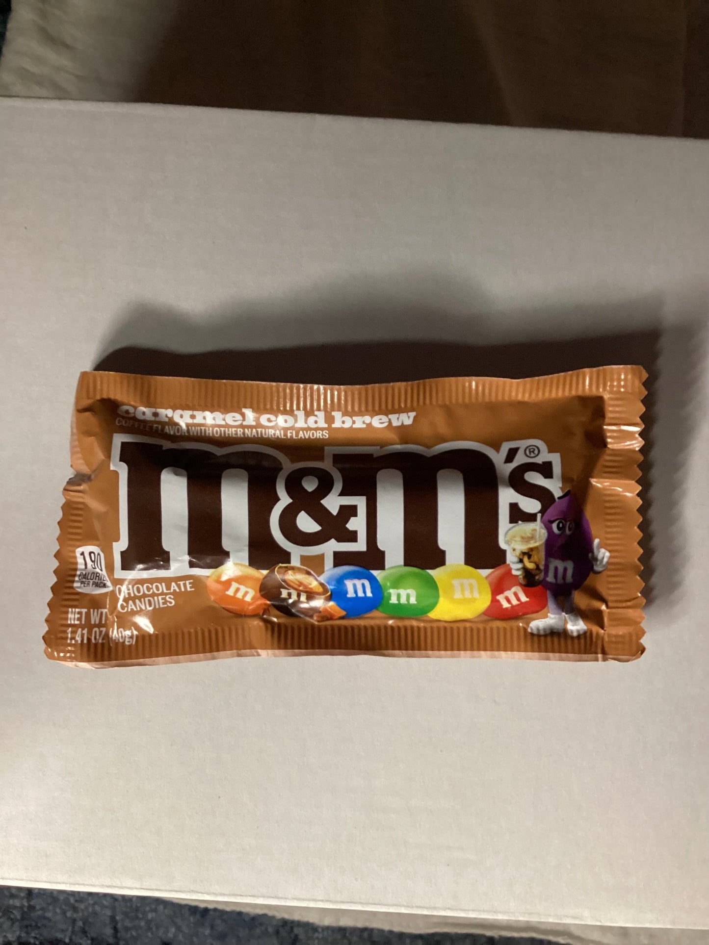 M&Ms caramel cold brew