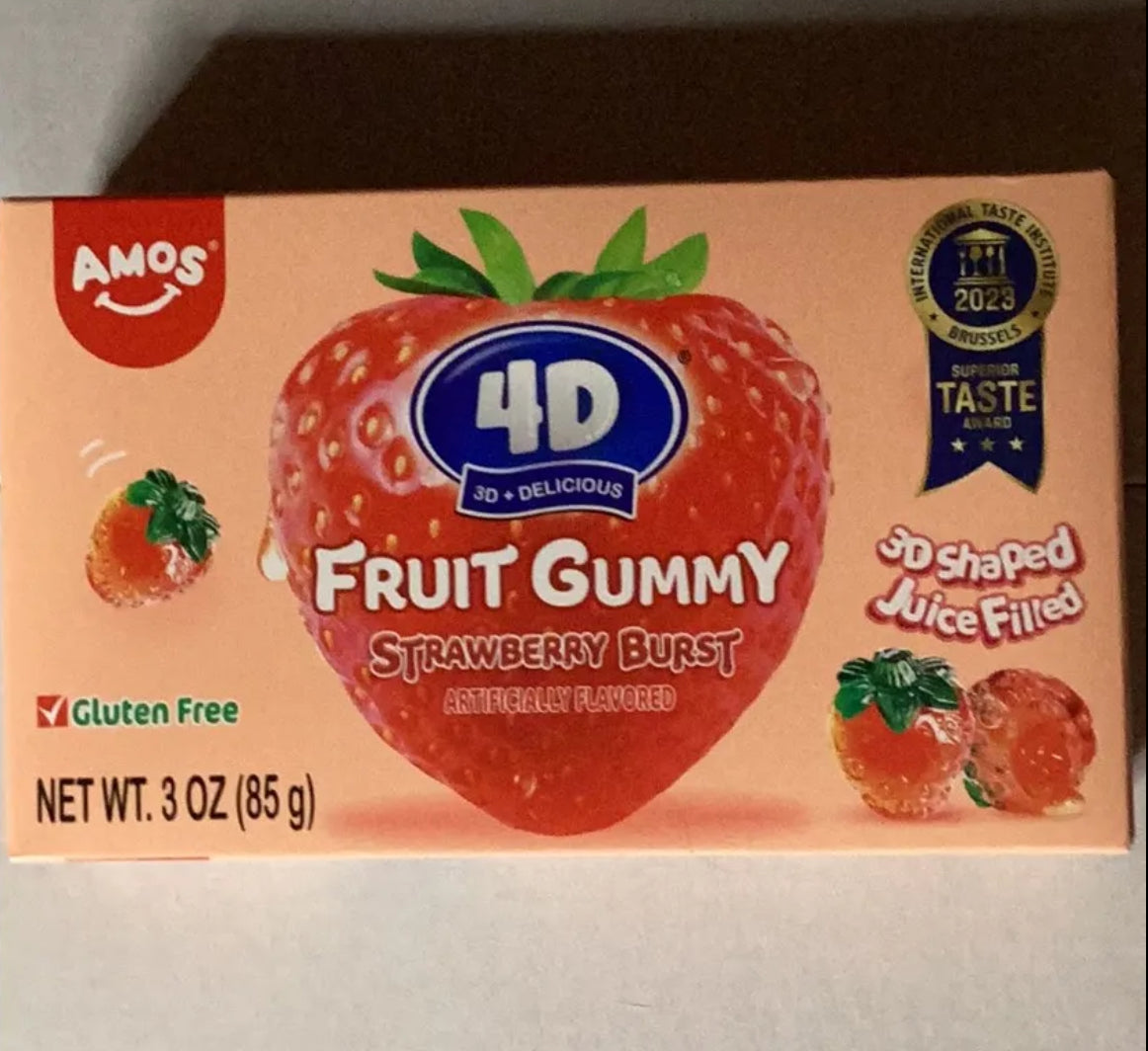 4D fruit gummy strawberry