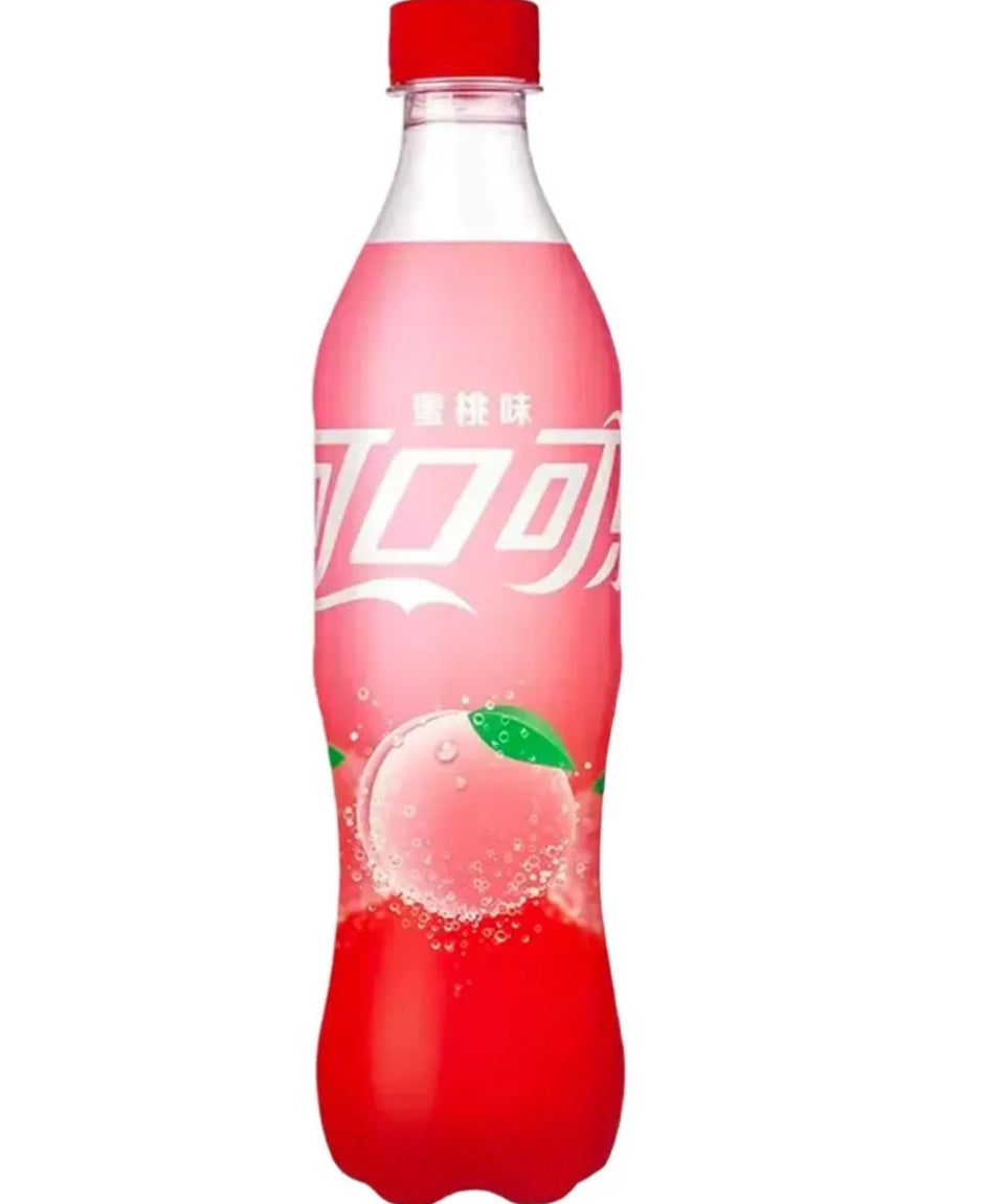 Coca Cola peach bottle
