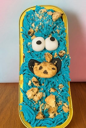 Mini monster cake loaf