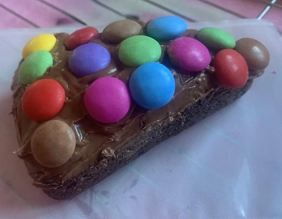 Chocolate pizza slice