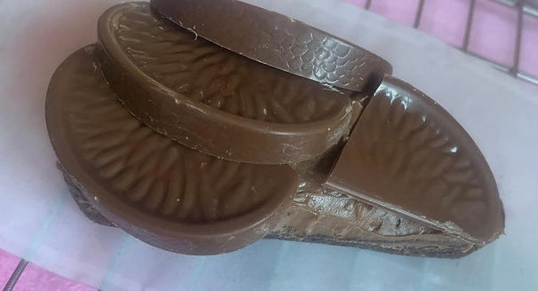 Chocolate pizza slice