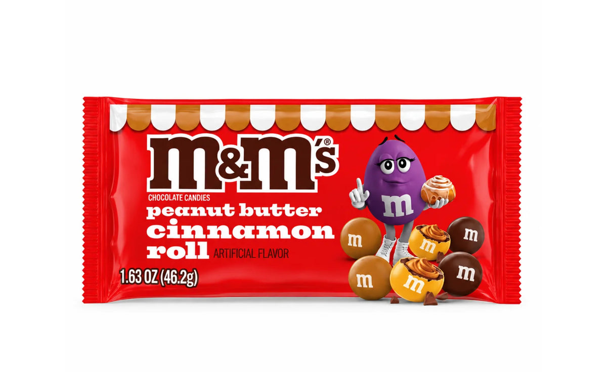 M+Ms cinnamon roll with peanut butter x6