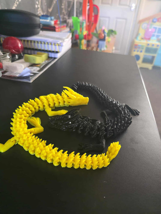 3D printed fidget dragons