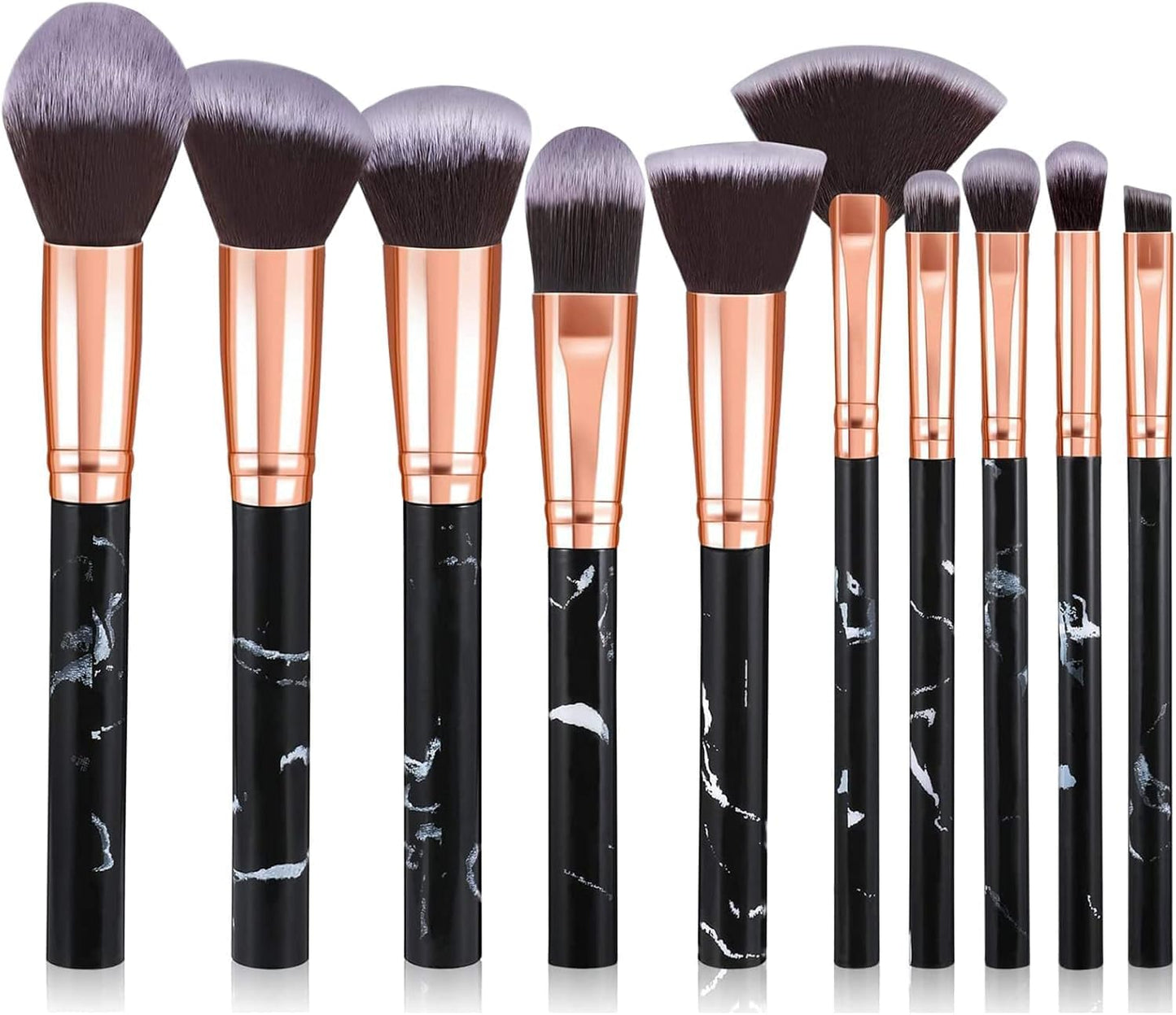Marble make up brushes