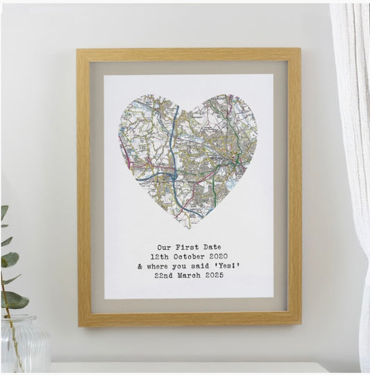 Personalised Present Day Map