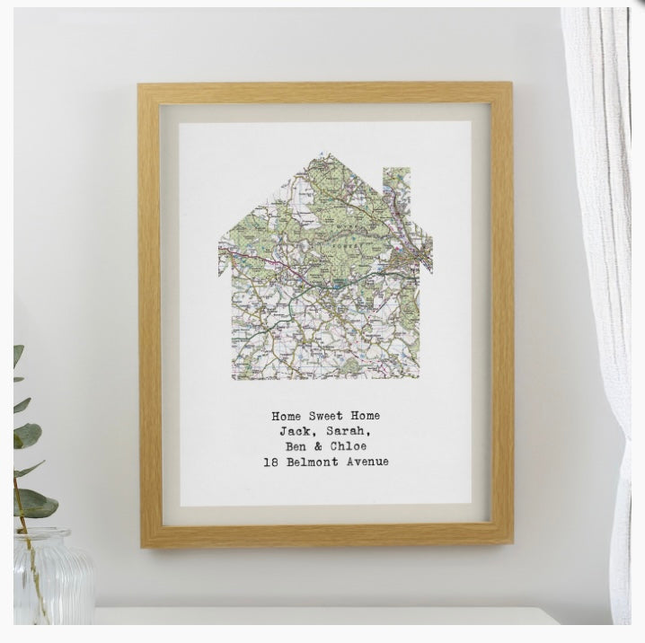 Personalised Present Day Map