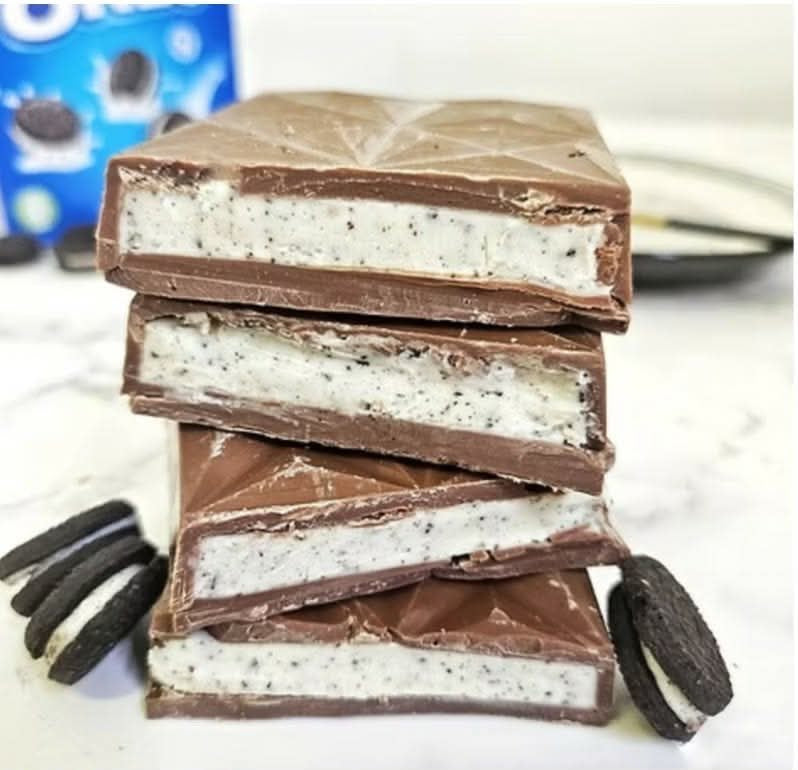 Various topped chocolate bars