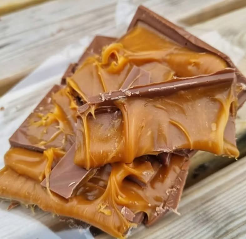Various topped chocolate bars