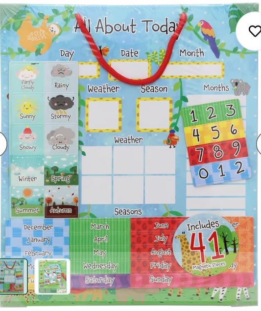 All About Today Magnetic Learning Board