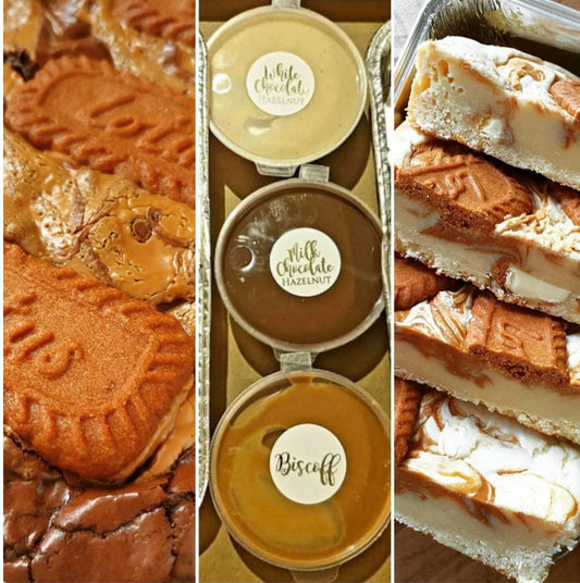 16 Slices Biscoff Brownie & Blondie dipping box