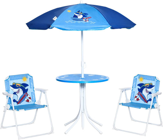 Children’s garden table and chairs - shark